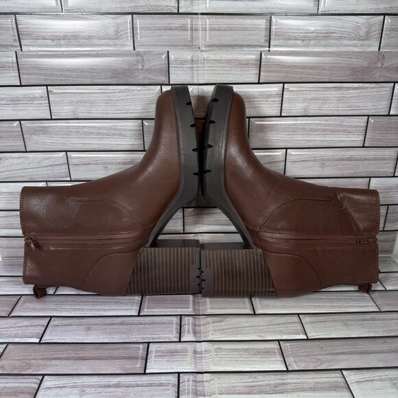 Naturalizer Women's Brown Leather Waterproof Wilde Bootie Shoe Size 10-NEW - Picture 5 of 7